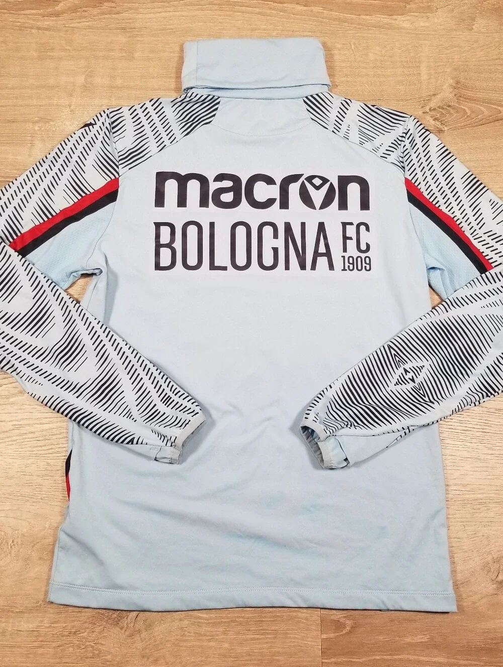 2021-22 Bologna FC Macron Drill Top Training Shirt Mens Small Soccer Futbol